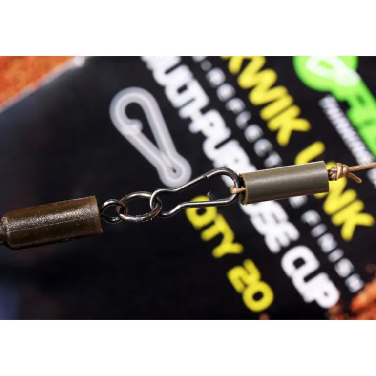 Agrafes rapides carpe korda kwick link xs petit modèle (x20)