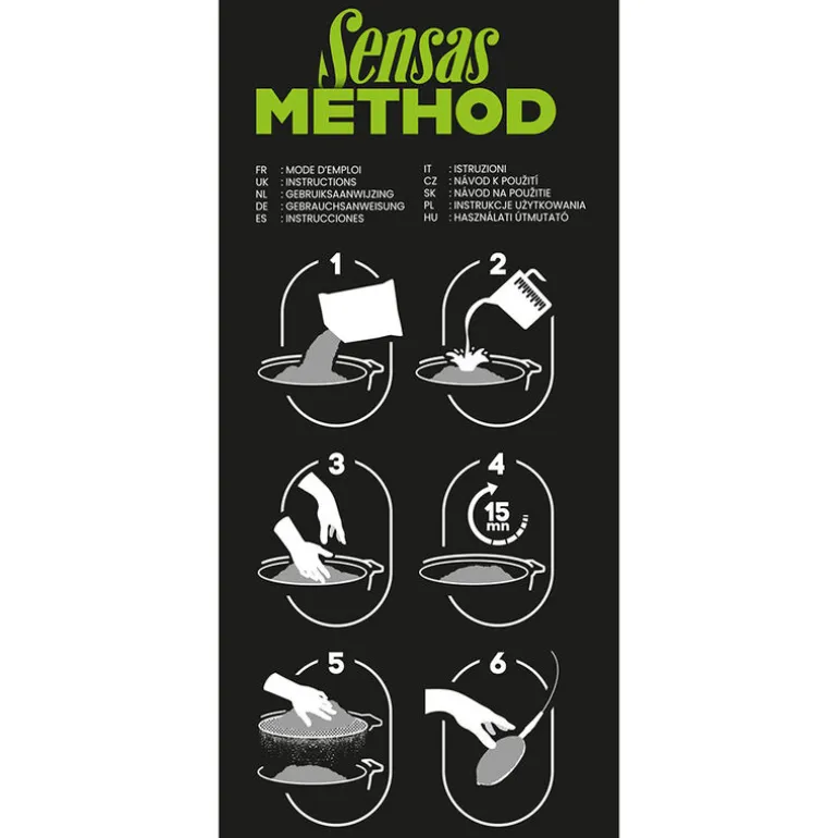 Amorce Feeder Sensas Method Mix Dark Mackerel 1kg