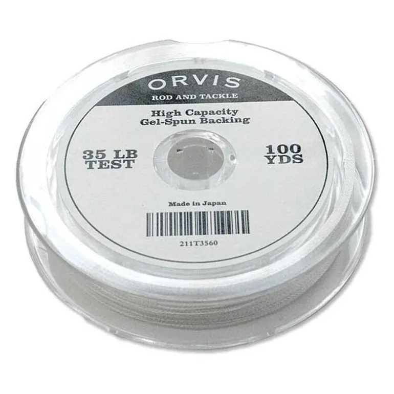 Backing orvis gel spun yellow 30lbs 600 yds