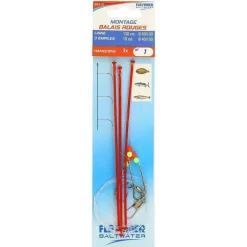 Bas de ligne Balais Rouge Flashmer 3 hameçons