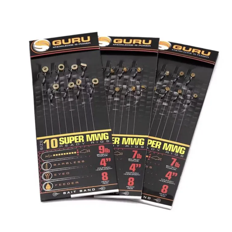 Bas de ligne Guru SMWG Bait Bands 4" (x8)