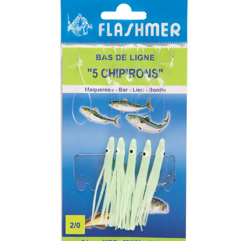 Bas de ligne mer flashmer 5 chipirons