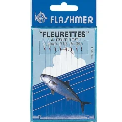 Bas de ligne mer flashmer fleurettes fritures 8 hamecons n°18