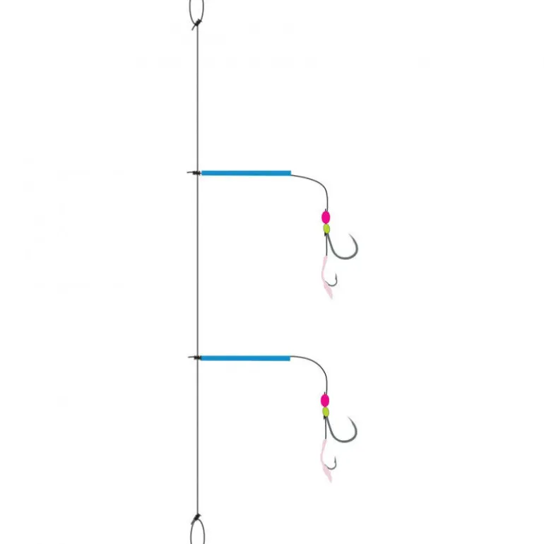 Bas de ligne mer flashmer multitouche 2 hamecons n°2