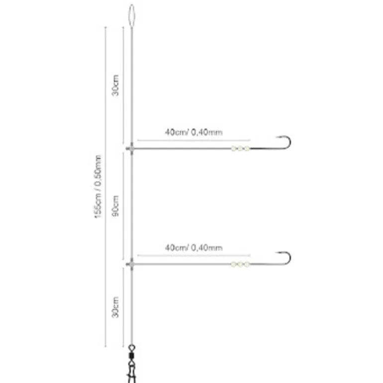 Bas de Ligne SPRO Salt Rig Cristal Bead