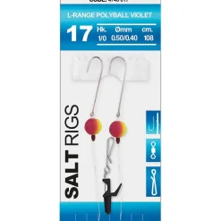 Bas de Ligne SPRO Salt Rig L-Range Polyball Violet 1/0
