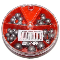 Boite de plombs coup lemer 5 cases balle ronde percee