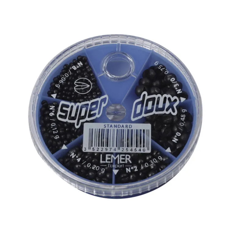 Boite de plombs fendus coup lemer 6 cases super doux standard
