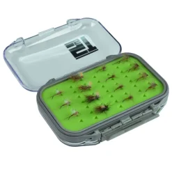 Boîte à mouche silverstone waterpro rubber twin/mini (capacité 98 mouches)