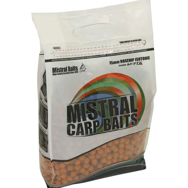Bouillettes carpe mistral specialist range rosehip boilies 1kg