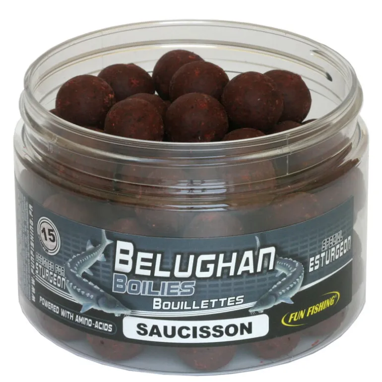 Bouillettes pour esturgeons fun fishing saucisson 300gr 15mm
