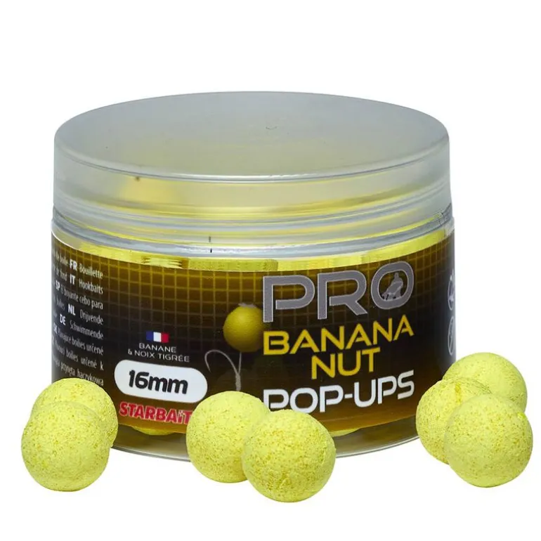 Bouillettes Starbaits Pro Banana Nut Pop up 16 mm 50 g
