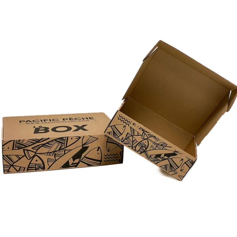 Box cadeau Pacific pêche 25x20x8cm