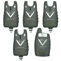 Coffret 4 détecteurs carpe team carpfishing baxter vx + centrale