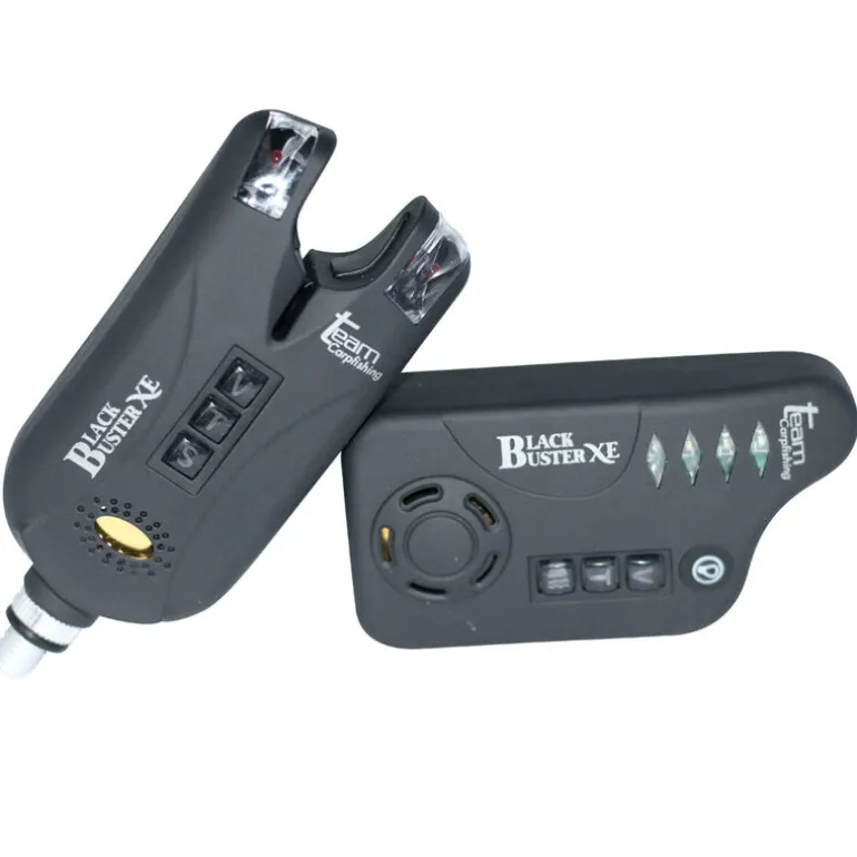 Coffret 4 détecteurs carpe team carpfishing black buster xe + centrale