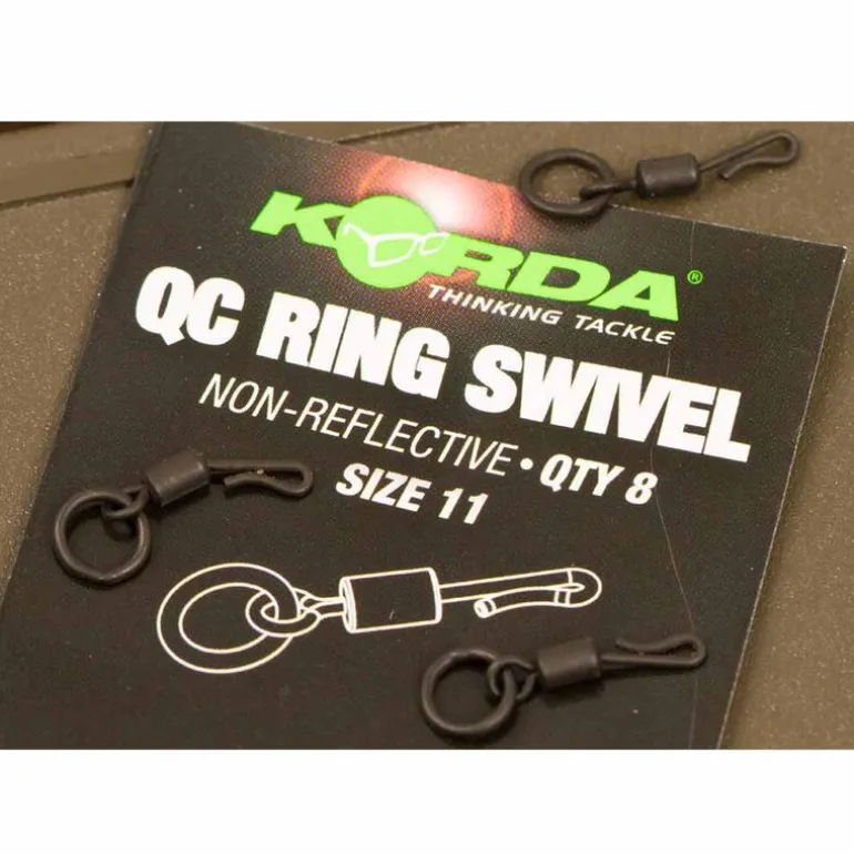 Emerillon carpe korda kwick change ring swivel (x8)