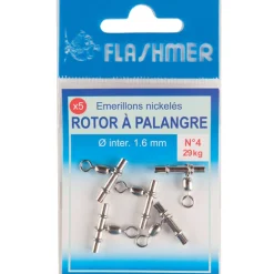 Emerillon coulisseau potence flashmer rotor palangre n°4 29kg (x5)