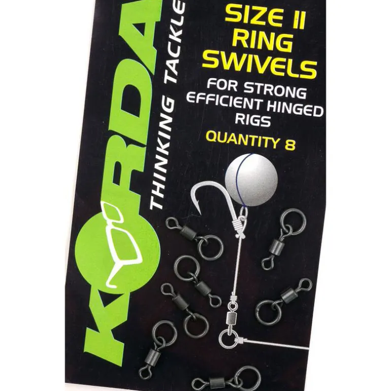 Emerillons à anneaux carpe korda flexi ring swivels 11