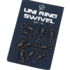 Emerillons à anneaux carpe nash uni ring swivel (x10)