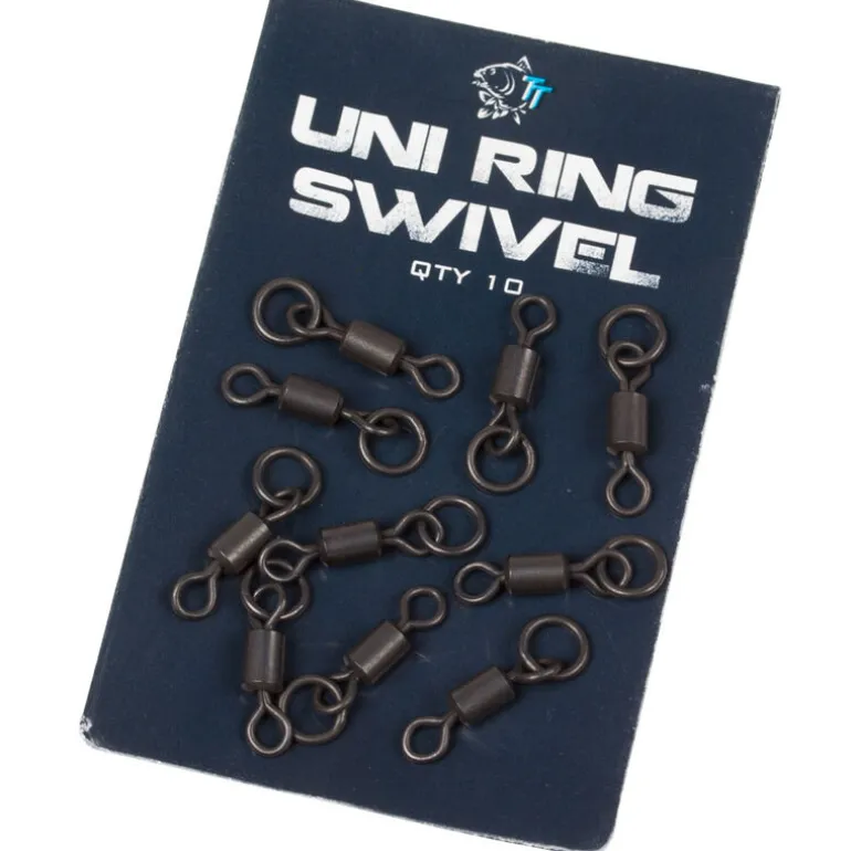 Emerillons à anneaux carpe nash uni ring swivel (x10)