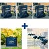 Ensemble Teos 3 Bourriches Carp Allround 300 + Sac + Barre