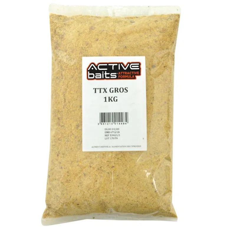 Farine pour la pêche au coup active baits ttx gros 1kg