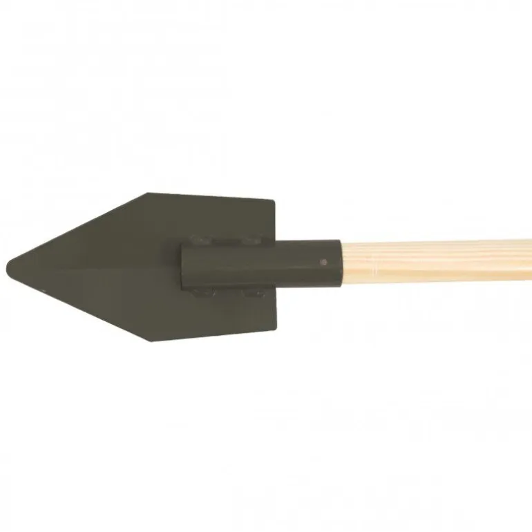 Flashmer pelle a praire 17cm manche 120cm acier noir