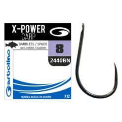 Hameçon non monté Garbolino X-power Carp (x12)
