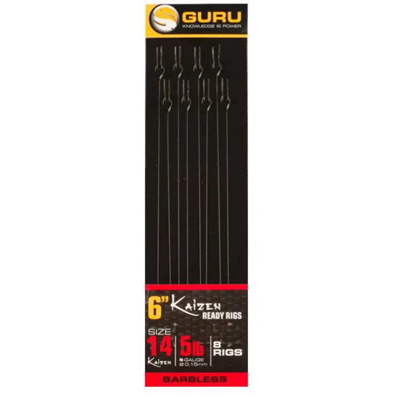 Hameçons montés coup guru kaizen pole rigs (x8)
