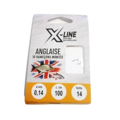 Hameçons montés coup x line anglaise (x10)