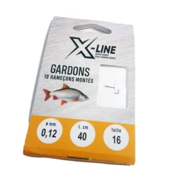 Hameçons montés coup x line gardons 40cm (x10)