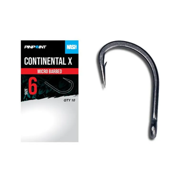 Hameçons Nash Continental X - Gamme Pinpoint