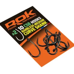 Hameçons roc medium curve shank barbeless - pochette de 10