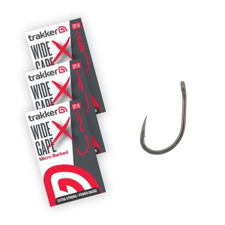 Hameçons Trakker Wide Gape XS Hooks Micro Barbed x5