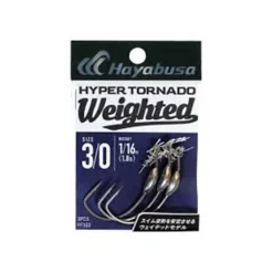 Hameçon Texan Hayabusa Hyper Tornado Weighted Taille #5/0 (x3)