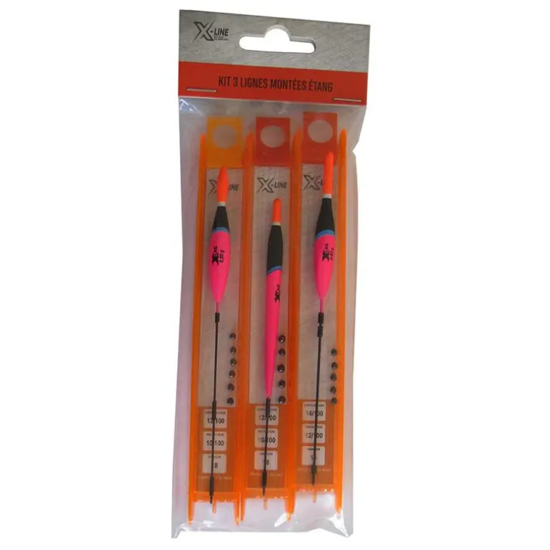 Kit de 3 lignes montées coup x-line ètang
