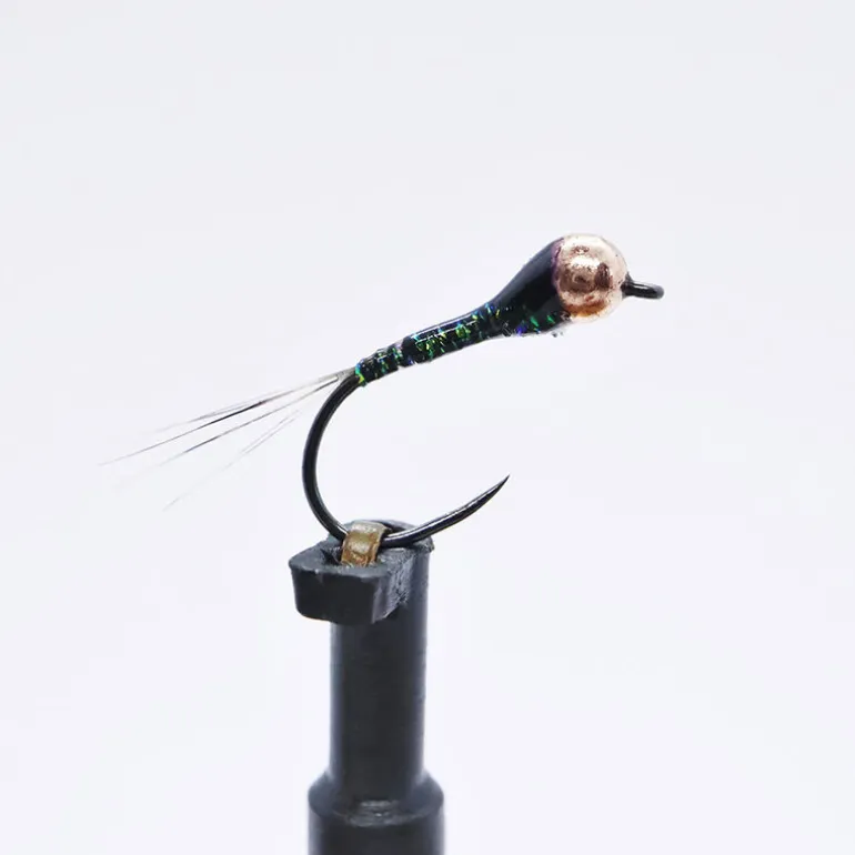Kit 3 nymphes perdigones olives h14 bille cuivre tung 2,8 mm