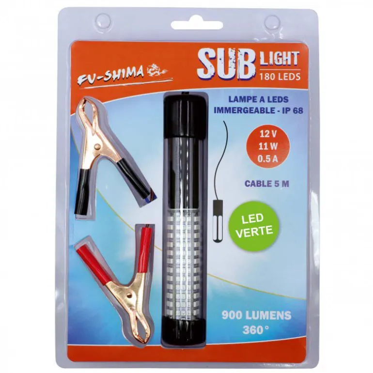 Lampes immersibles Flashmer Sub-Light 25cm (LEDS VERTES)