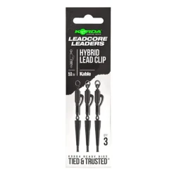 Leadcore Korda Kable Leadcore Leader Hybrid Lead Clip Weed 50cm