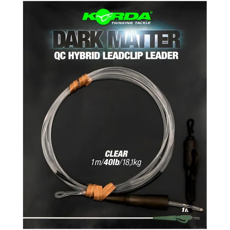 Leader korda dark matter leader 1m qc hybrid clip