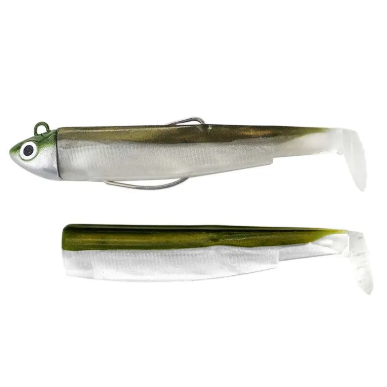 Leurre souple fiiish combo black minnow 90 search 9cm 8g