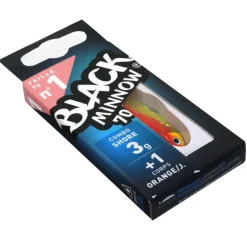 Leurre souple fiiish combo black minnow 70 shore 7cm 3g