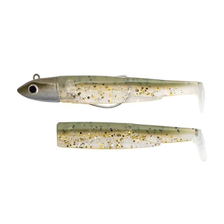 Leurre Souple FIIISH Combo Offshore Black Minnow 9cm 10g