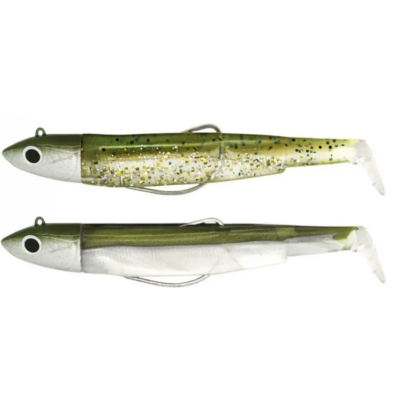 Leurre souple fiiish double combo (2 leurres montés) black minnow 90 shore 9cm 5g