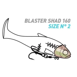 Leurre Souple Shad Fiiish Blaster Shad 16cm, 53g