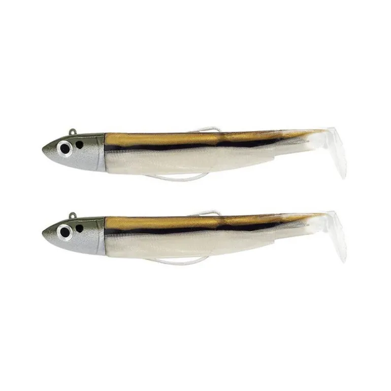 Leurre Souple Shad Fiiish Double Combo Offshore Black Minnow 70, 6g