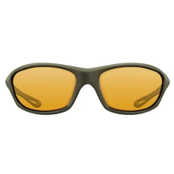 Lunettes polarisantes korda sunglasses wraps gloss olive / yellow lens