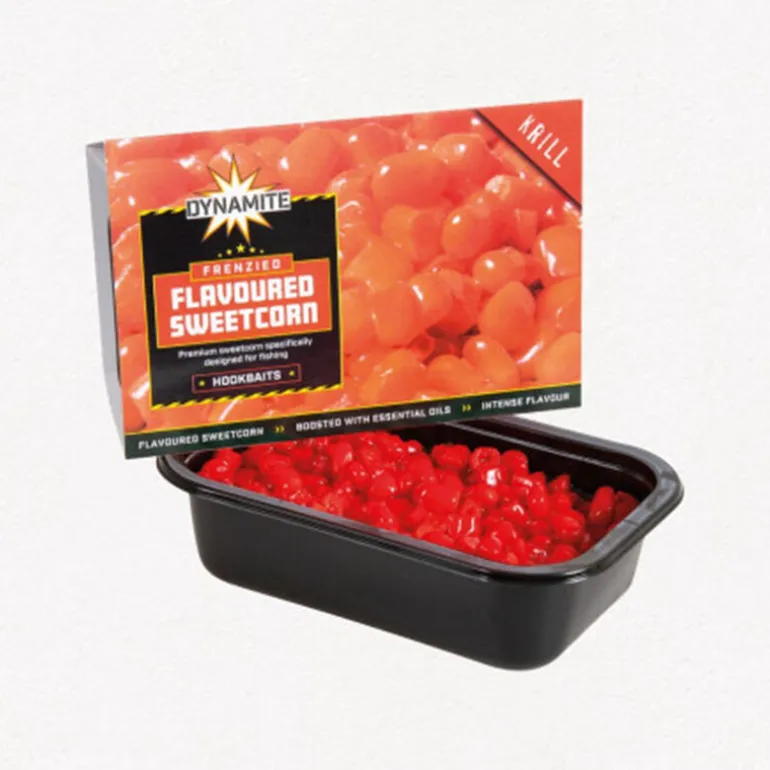 Maïs Doux DYNAMITE BAITS Frenzied Sweet Krill Red 200g