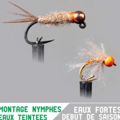 Nymphes Garbolino X2 - début de saison / eaux fortes / eaux teintées