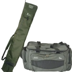 Pack bagagerie team carpfishing carryall process + fourreau holdall 3 cannes